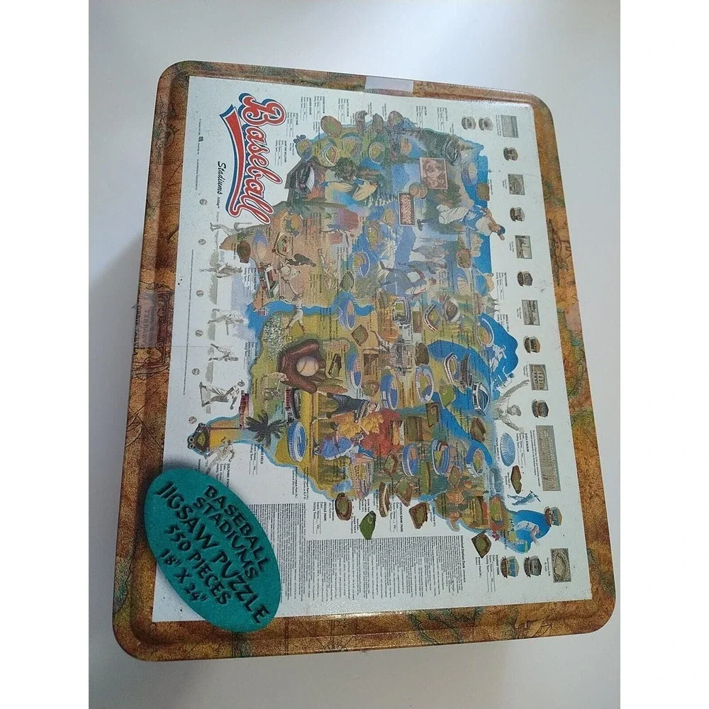 Baseball Stadiums Jigsaw Puzzle 550 Piece Channel Craft Tin 18